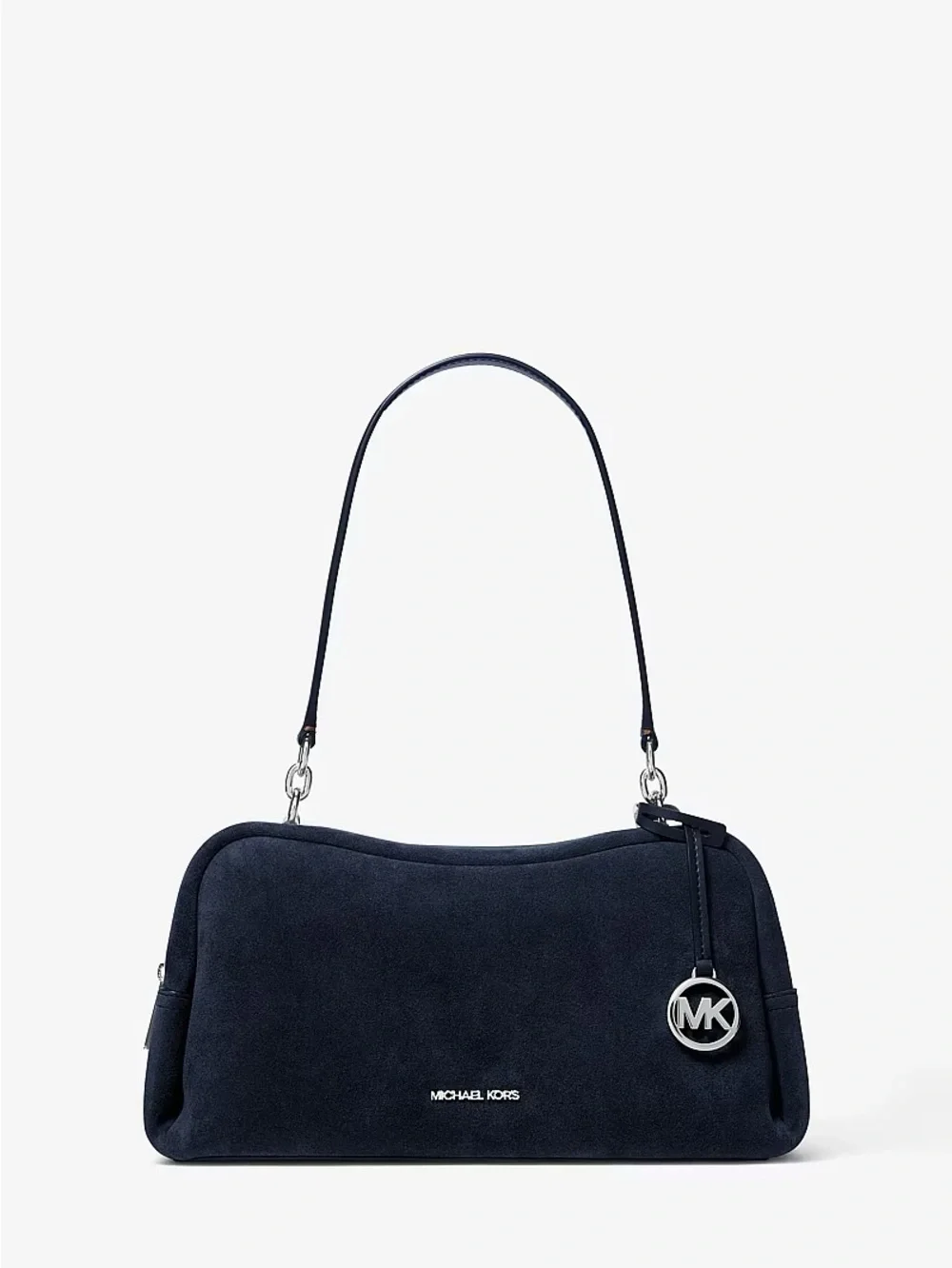 Michael Kors Navy Suede Shoulder Bag
